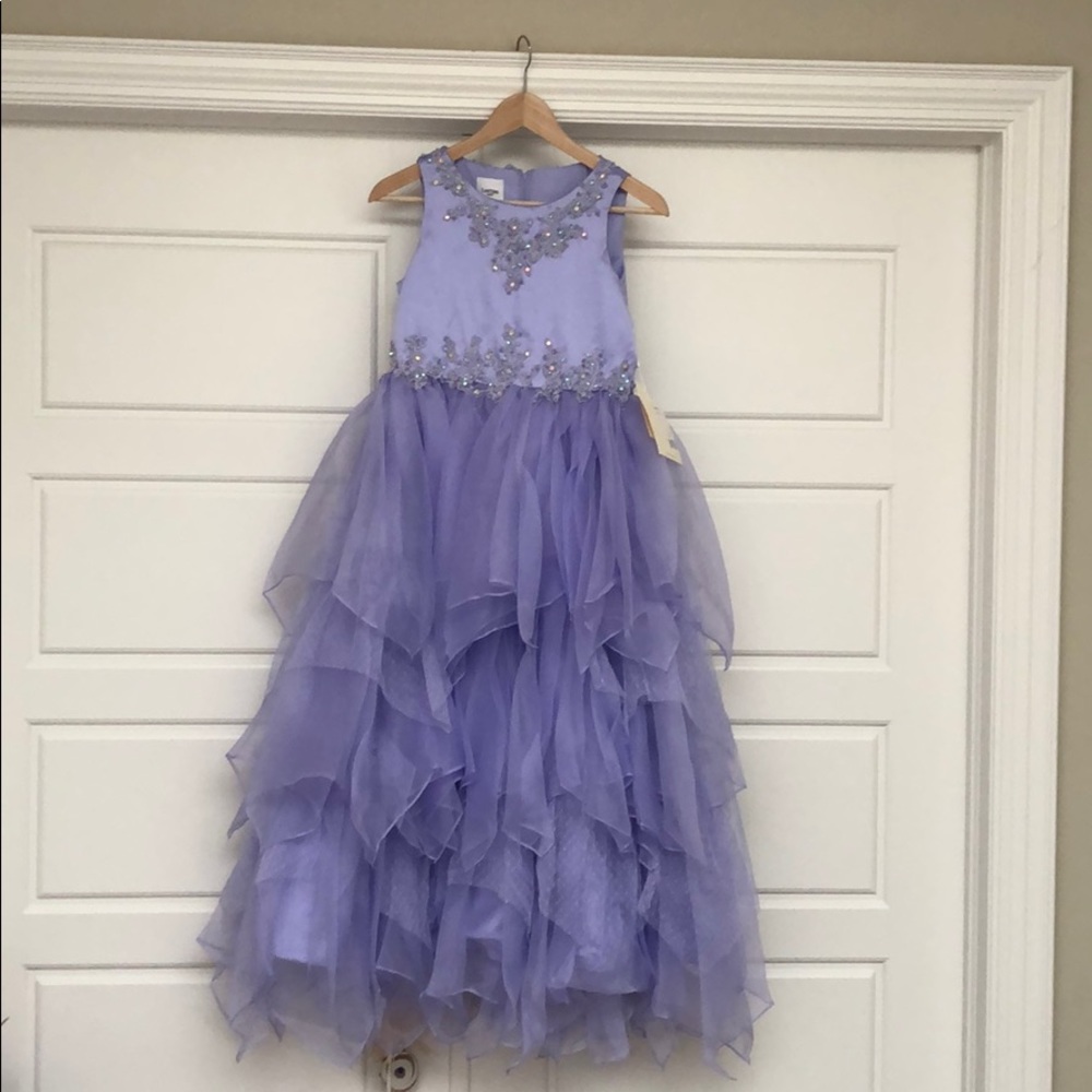 NWT A-line floor length flower girl dress.